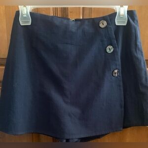 blue blush Navy Skort Skirt NWT